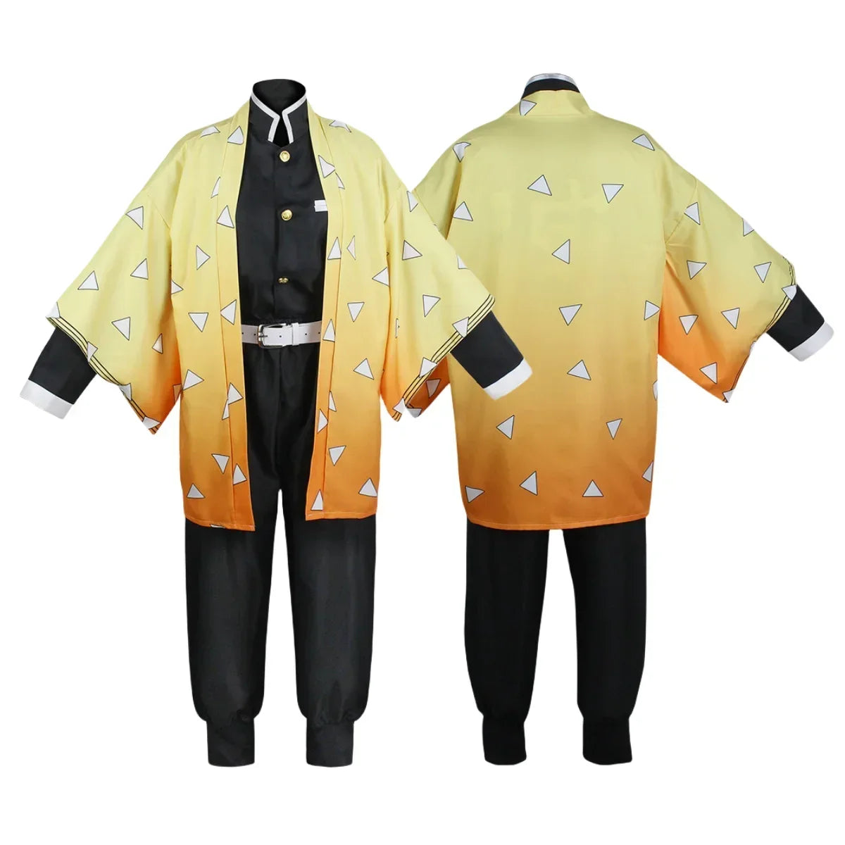 Agatsuma Zenitsu Anime Cosplay Kimono Costume for Women