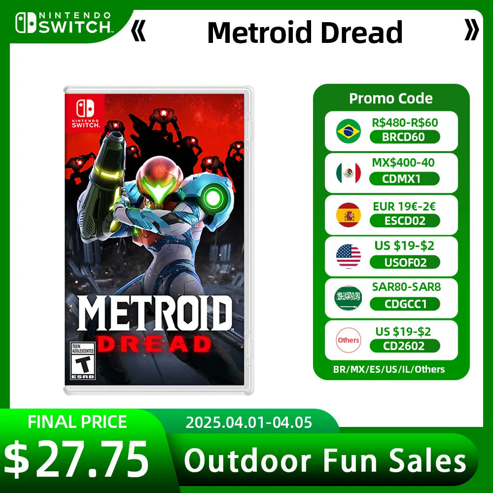 Metroid Dread Nintendo Switch Game Deals 100% Original Physical Game Card Adventure Genre for Nintendo Switch Game Console SS69