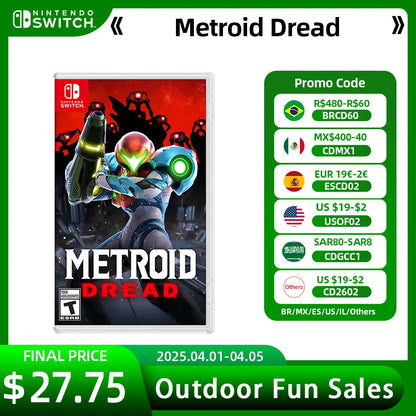 Metroid Dread Nintendo Switch Game Deals 100% Original Physical Game Card Adventure Genre for Nintendo Switch Game Console SS69