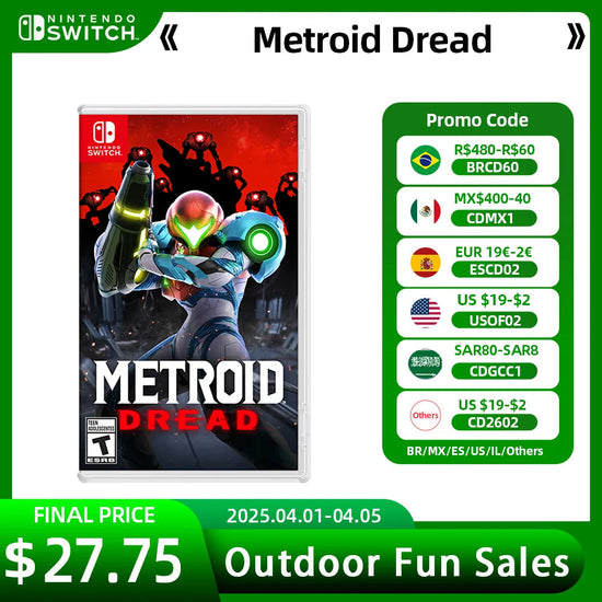 Metroid Dread Nintendo Switch Game Deals 100% Original Physical Game Card Adventure Genre for Nintendo Switch Game Console SS69