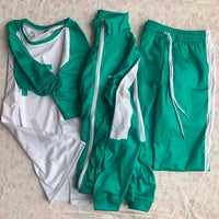 Calamari Games Player Cosplay Costume Korea Disguise Men Suit for Team Blue Sports Sweatshirt Halloween Carnival Party Costume SS69