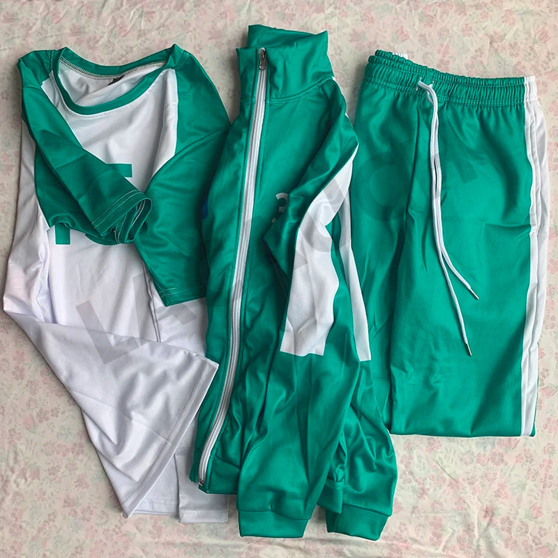 Calamari Games Player Cosplay Costume Korea Disguise Men Suit for Team Blue Sports Sweatshirt Halloween Carnival Party Costume SS69