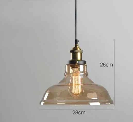The Nordic Loft Modern Bedroom Pendant Lamp with Clear Gray Amber Vintage Pendant Lights Dining Glass Hanging Light Fixtures