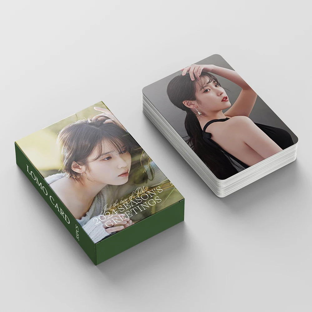 55pcs/set Kpop IU The Golden Hour Lomo Cards High quality HD Photocard for fans collection Fashion Cute Fans Gift SS69