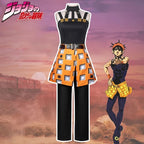 New JOJO Bizarre Adventure Golden Wind Narancia Ghirga Cosplay Costume Black Tops Apron Man Woman Christmas Suit Fan Gifts