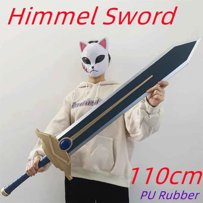 1:1 Magic Wand Beyond Journey's End Cosplay Knife Greatsword Role Playing Weapons Model Safety PU Rubber Gift Toy