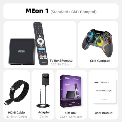 MECOOL MEon1 Netflix Certified TV Box S905X5M Android 14 Google TV 2GB 32GB 1000M WiFi6 Dolby Vision Atmos 4K AV1 Smart TV Box