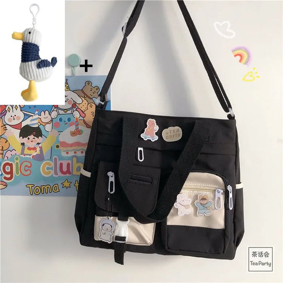 Nylon Waterproof Canvas Women Handbags Shoulder Bag Japanese Ladies Messenger Bag Student School Crossbody Bags for Girl Satchel