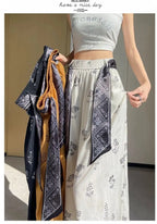 Women's Floral Print Wide Leg Pants - High Waist Casual Trousers