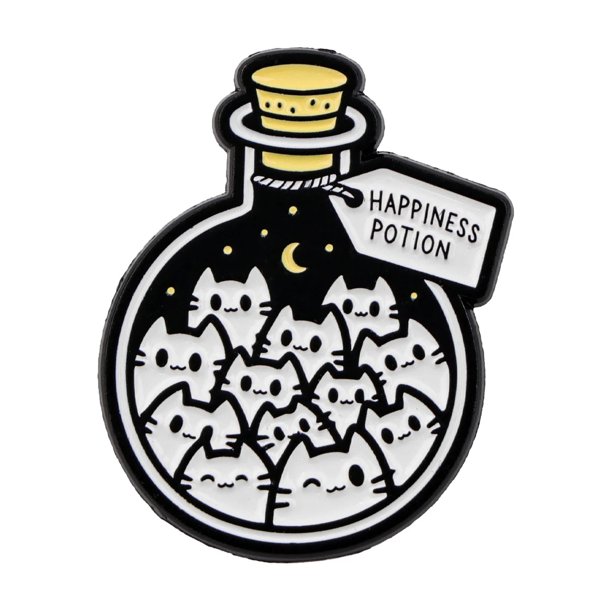 Cute Black Cat Enamel Pin Animal Brooch Pines Lapel Pins Badge on Backpack Clothing Accessories Witch Jewelry Halloween Gifts