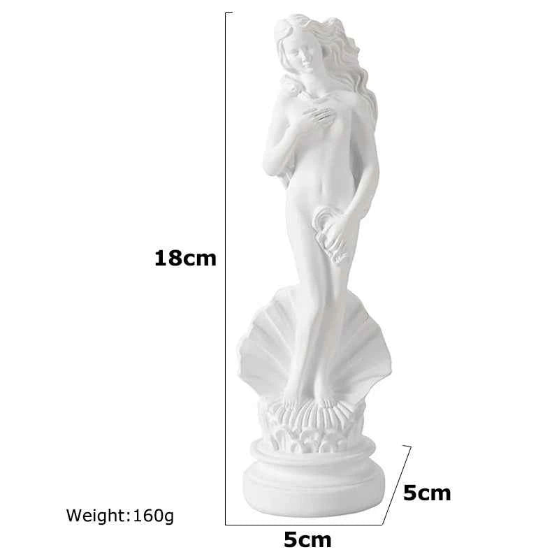 Art Crafts Greek Goddess Aphrodite Figurine Home Room Office Classical Mythology Statue Venus Sexy Woman Sculpture Resin Gift