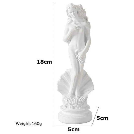 Art Crafts Greek Goddess Aphrodite Figurine Home Room Office Classical Mythology Statue Venus Sexy Woman Sculpture Resin Gift