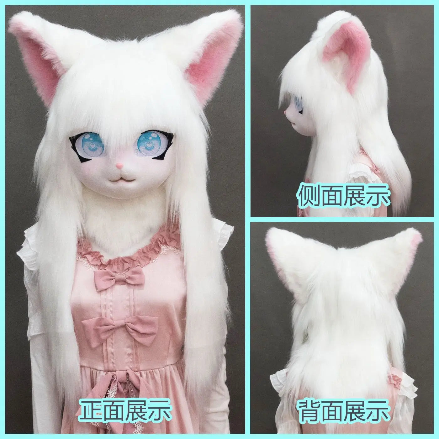 Daliclown Unisex Animal Kigurumi Fursuit Costume with Head & Paws