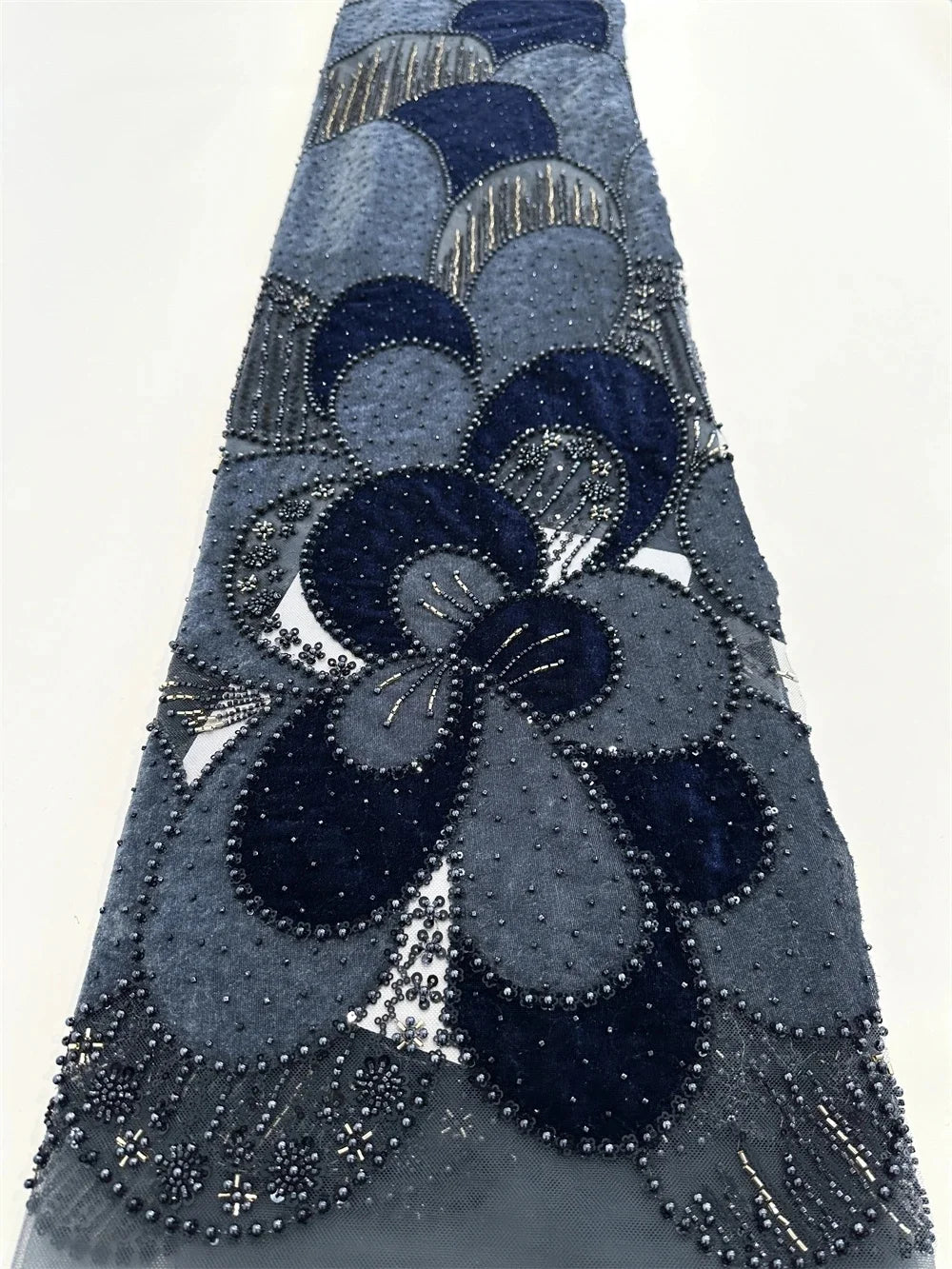 UOSUCN Sweetheart Beaded Sequin Mesh Evening Dress