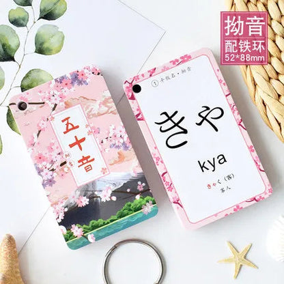 Japanese Language Hiragana Katakana Syllabary Gojūon Learning Card Book Pocket Flash Education Teaching Toys SS69 15.69 B