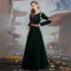Princess Merida Brave Cosplay Court Dress Set for Women