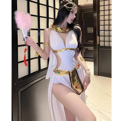 Belly Dance Costume Women's Sexy Arabian Princess Costume Fancy Indian Dance Embroider Bollywoods Jasmine Dress Egyptian Queen