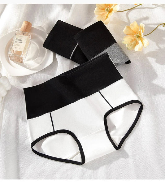 3Pcs/Set Cotton Women's Panties High Waist Body Shaper Underwear Plus Size M-4XL Underpants Soft Panty Slimming Female Briefs SS69