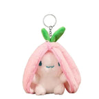 Funny Strawberry Carrot Rabbit Plush Toys Stuffed Into Fruit Transform Soft Animals Bunny Doll For Boys Girls Birthday Gift