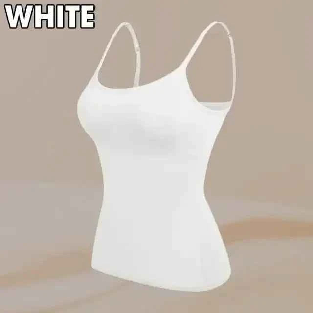 Cami Bra – Women's Camisole With Built In Padded Bra Vest Dropshipping As Seen on Tiktok Pink Top For Women Pajamas Home Wear