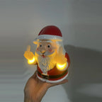 Humorous Glowing Santa Claus Middle Finger Decoration Porch Bedroom Festival Diy Decorative Pendant Party Props Christmas Gifts