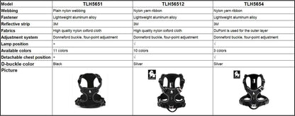 TRUE LOVE Pet Harness No Pull Nylon Reflective Dog Harness Adjustable Comfortable Control Step-in Brilliant Truelove TLH5654