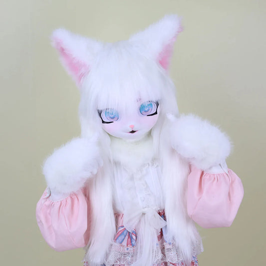 SS69 Animal Cosplay Mask, Polyester Furry Kigurumi Head for Costume Parties