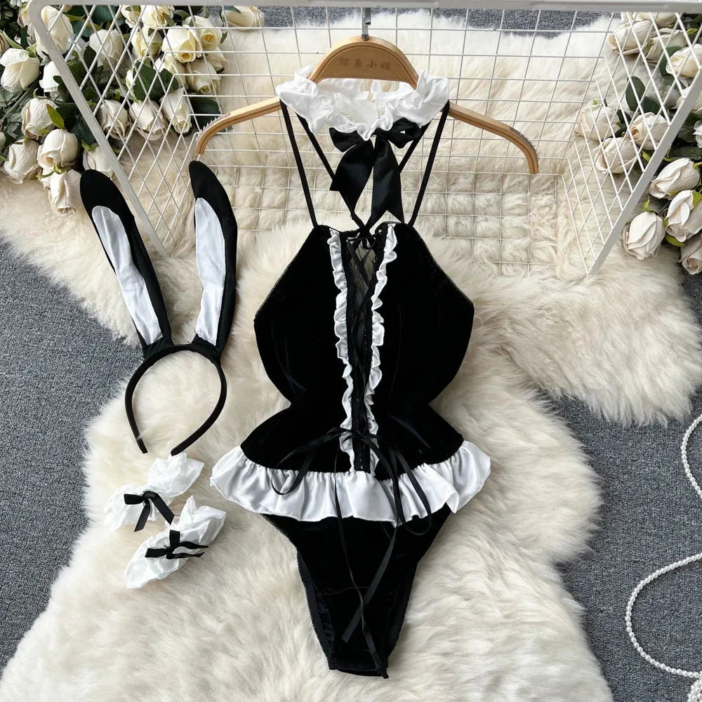 Women Hotsweet Sexy Drawstring Lace Up Design Halter Playsuits Fashion Transparent Bodysuits Slim Hollow Out Summer Rompers  New