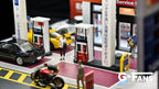 1/64 Scale Diecast Car Garage Diorama with LED Lighting