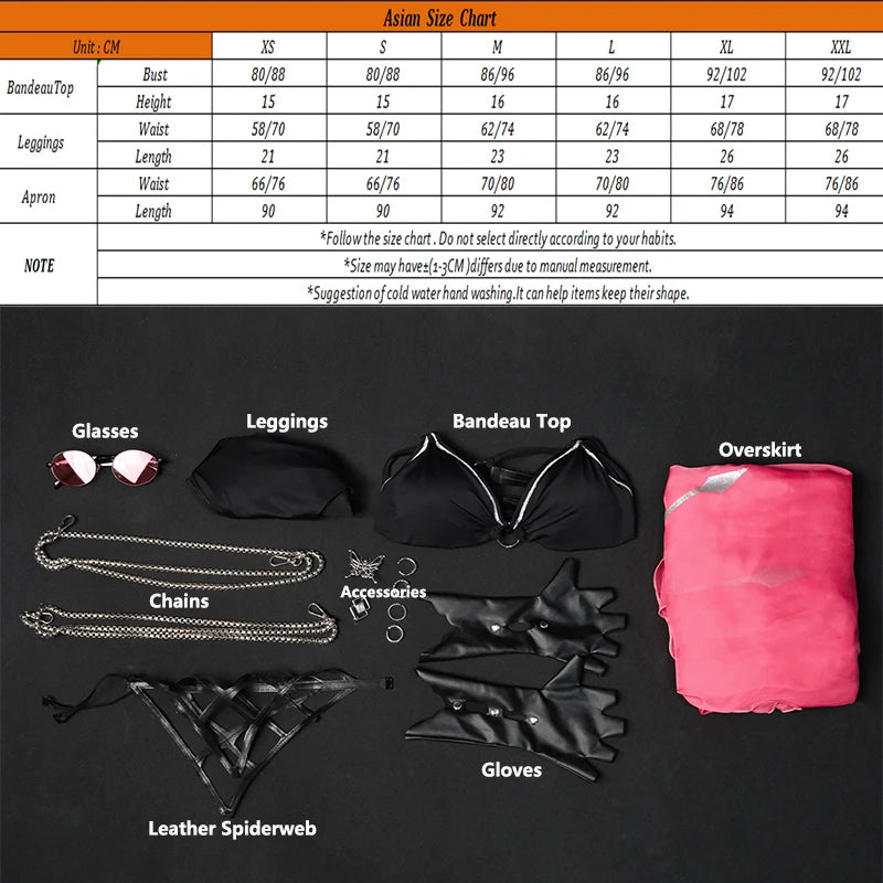 Kafka Honkai Star Rail Cosplay Swimsuit Set - Polyester Knit Summer Outfit