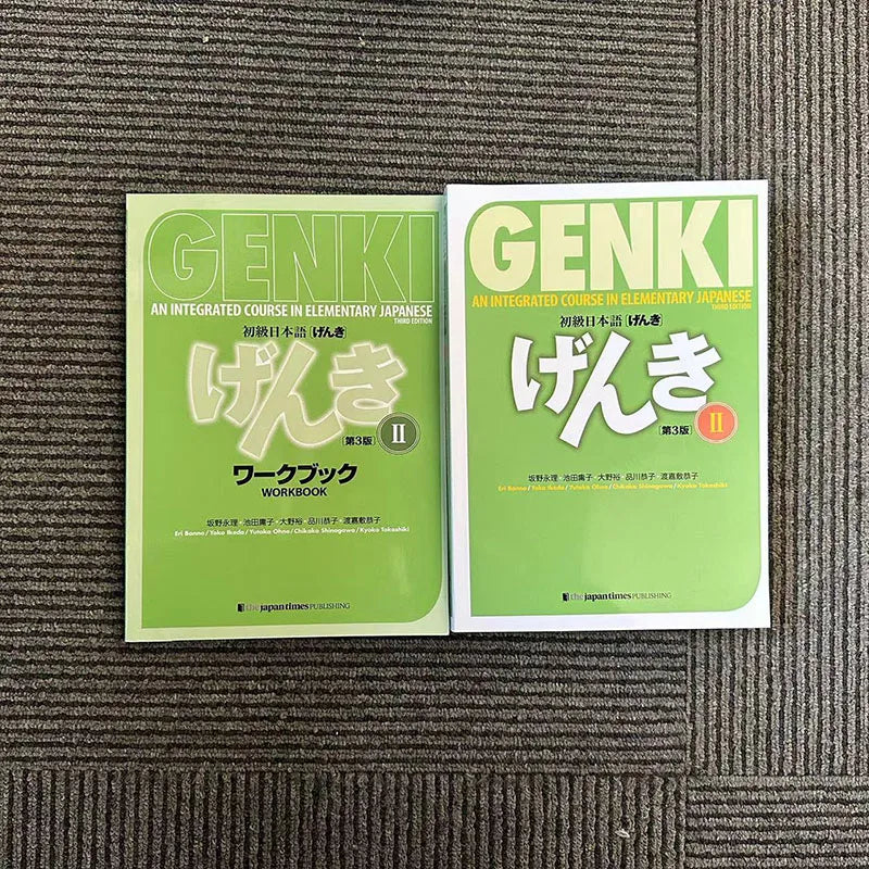 Genki 3rd Edition learn japanese Textbook workbook answer An Integrated Course In Elementary Japanese and english Learning Book SS69 41.69 2 Book Part 2