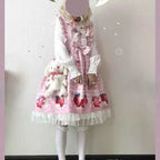 KOSAHIKI Japanese Lolita Dress Girls Strawberry Bunny Jsk Dresses Women Harajuku Sleeveless Cute  2026 Cosplay Vestido