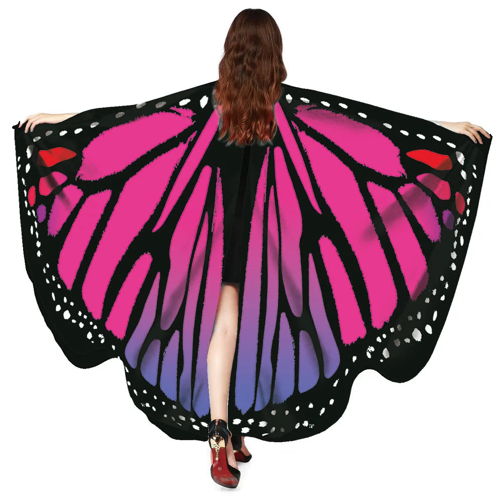 Adult Butterfly Wings Cape for Women Cosplay Costume
