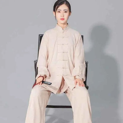 Chinese Tai Chi Uniform Cotton Wushu Kung Fu Clothing Kids Adults Martial Arts Wing Chun Suit Taichi Performance Tang Suit Taiji