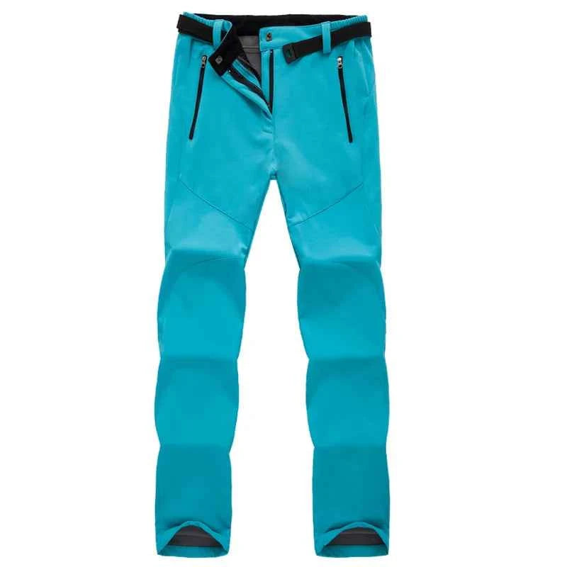 Women's Winter Thick Fleece Warm Pants Outdoor Softshell Sport Long Trousers Hiking Trekking Ski Waterproof Pants Plus Size 3XL