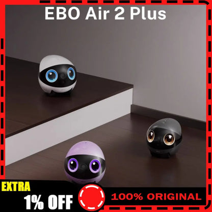 Enabot Air 2 Plus Intelligent Robot Wireless Camera AI Robot Remote Monitoring Pet Companion Robot Real Time Control Portable