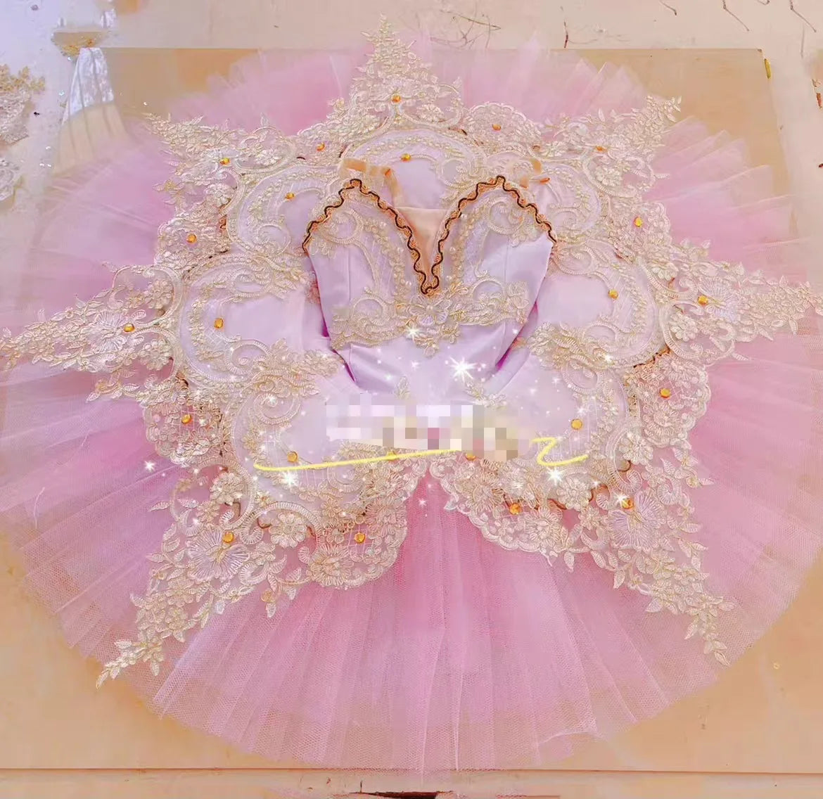 Girls Ballet Tutu Dress with Hard Mesh Skirt for Dance