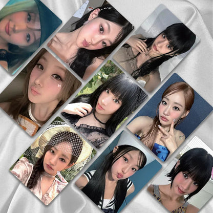 50PCS/SET Kpop Kiss Of Life Laser Small Cards LOMO Cards JULIE NATTY BELLE HANEUL Fans Gifts Collection SS69