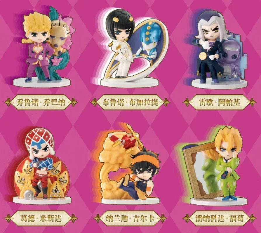 POP MART GONG JOJO's Bizarre Adventure Golden Wind Series Trendy Blind Box Toys Mystery Box Mistery Action Figure Surprise Gift