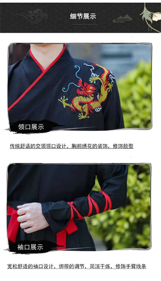 Japanese Vintage Kimono Samurai Cosplay Clothing Woman Man Chiinese Hanfu Crane Embroidery Cardigan Yukata Full Sleeve Retro