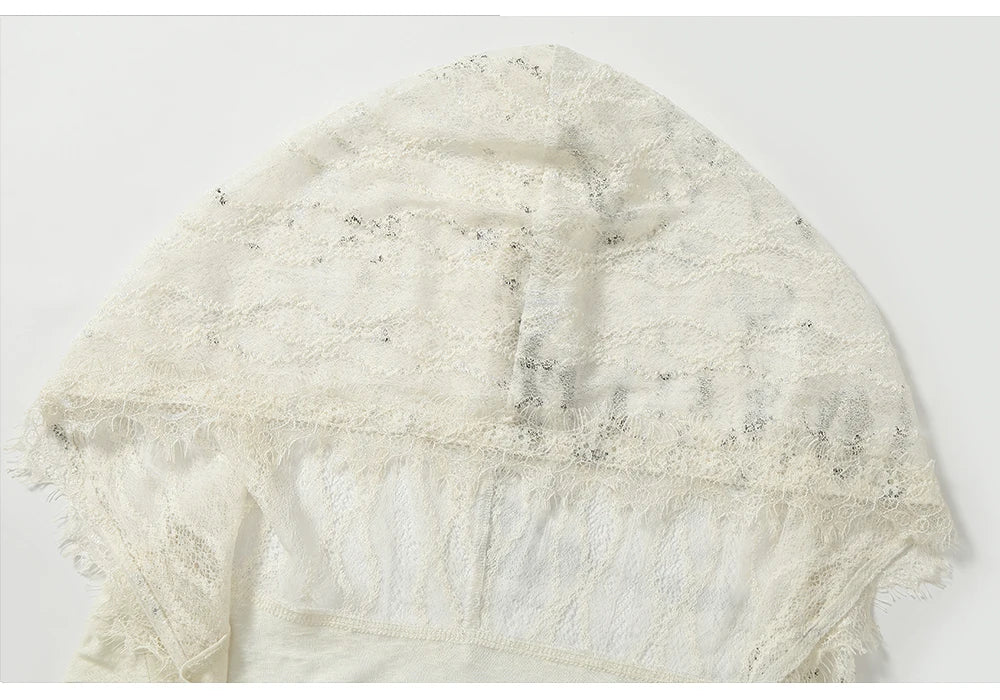 NO ROMANCE Fairy Sexy Punk Printing Half Transparent Lace Patch Knitted Long Sleeve Hooded Dresses Rock Gothic Design Vestidos SS69