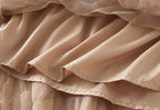 Tiered Tulle Maxi Skirt - Elegant A-Line High Waist Mesh
