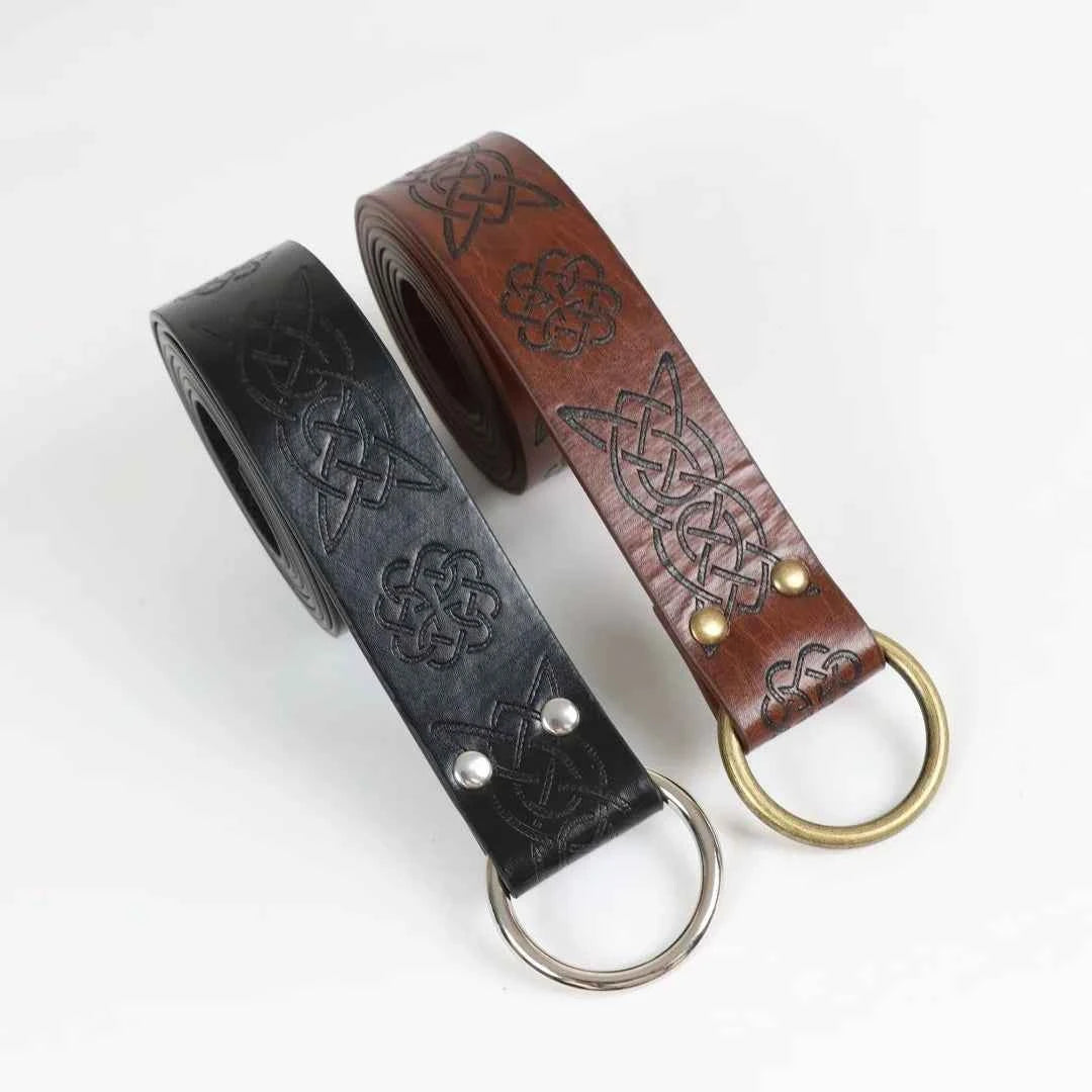 SS69 Medieval Knight Belt Synthetic Leather Renaissance Costume Sword Holder