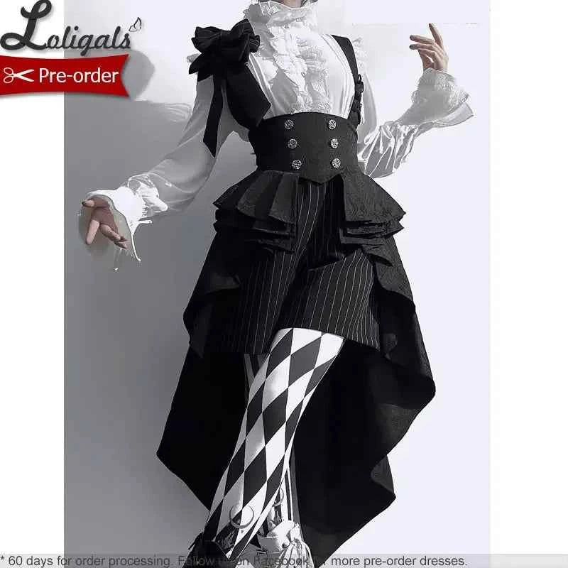 Princess Chronicles Rabbit Theater Ouji Lolita Corset and High-Low Skirt Set
