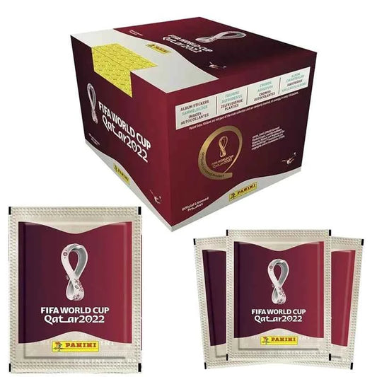 Panini Official FIFA World Cup Qatar 2022 Sticker Album Box, 50 Packets, Collect & Trade, Limited Edition