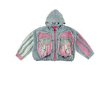Womens Spring New 2026 Splicing Hooded Retro Denim Jacket Fashion Short Loose Versatile Zipper Long Sleeve Street Jackets