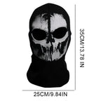 Ghost Skull Balaclava Full Face Mask for Cosplay & Cycling