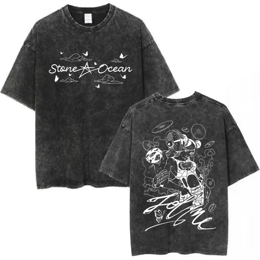 SS69 Men's Jojo Bizarre Adventure Killer Queen Graphic T-Shirt Cotton Tee