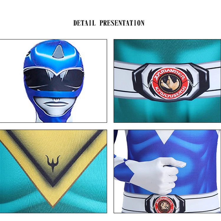 Samurai Sentai Shinkenger Cosplay Jumpsuit & Mask Set for Adults