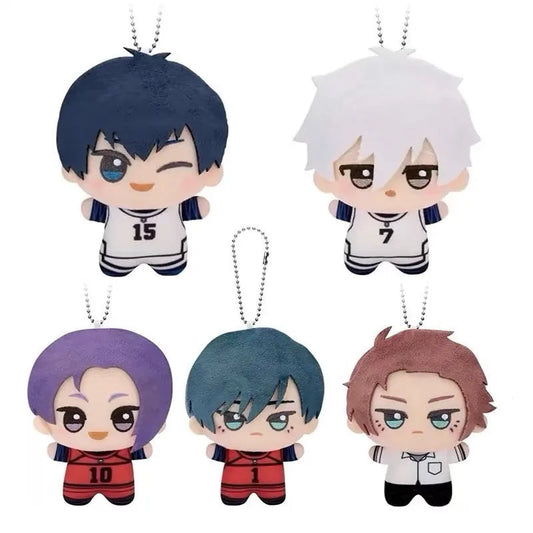 10cm New Blue Lock Plush Pendant KeyChain Isagi Yoichi Nagi Seishiro Mikage Reo Rin Itoshi Itoshi Sae Action Doll Toy Bag Gift SS69